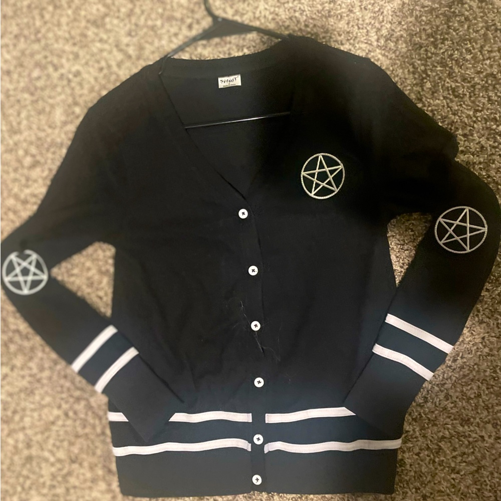 Witchy school girl button up cardigan
